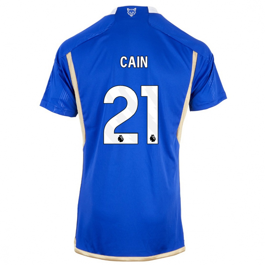 レディースフットボールハンナ・ケイン#21ロイヤルブルーホームシャツ2023/24ジャージーユニフォーム