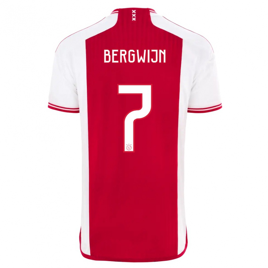 レディースフットボールステーフェン・ベルフワイン#7赤白ホームシャツ2023/24ジャージーユニフォーム
