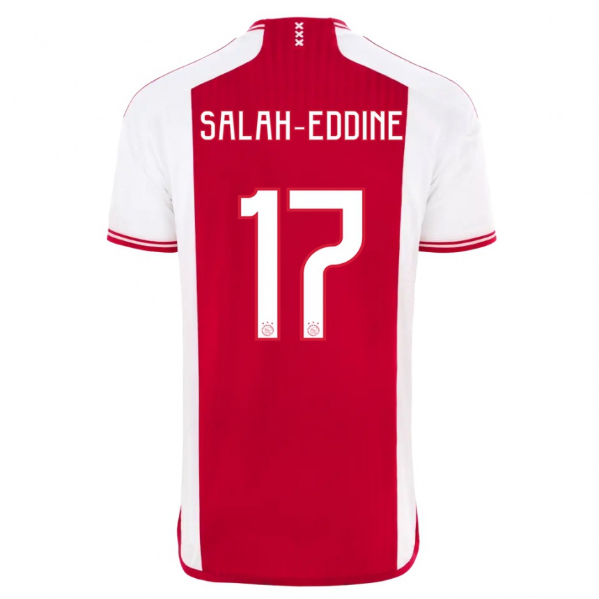 レディースフットボールアナス・サラー=エディン#17赤白ホームシャツ2023/24ジャージーユニフォーム