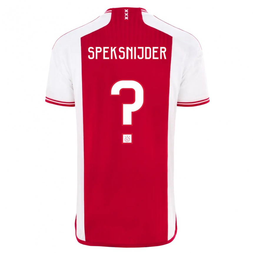 レディースフットボールリコ・スペクスナイデル#0赤白ホームシャツ2023/24ジャージーユニフォーム