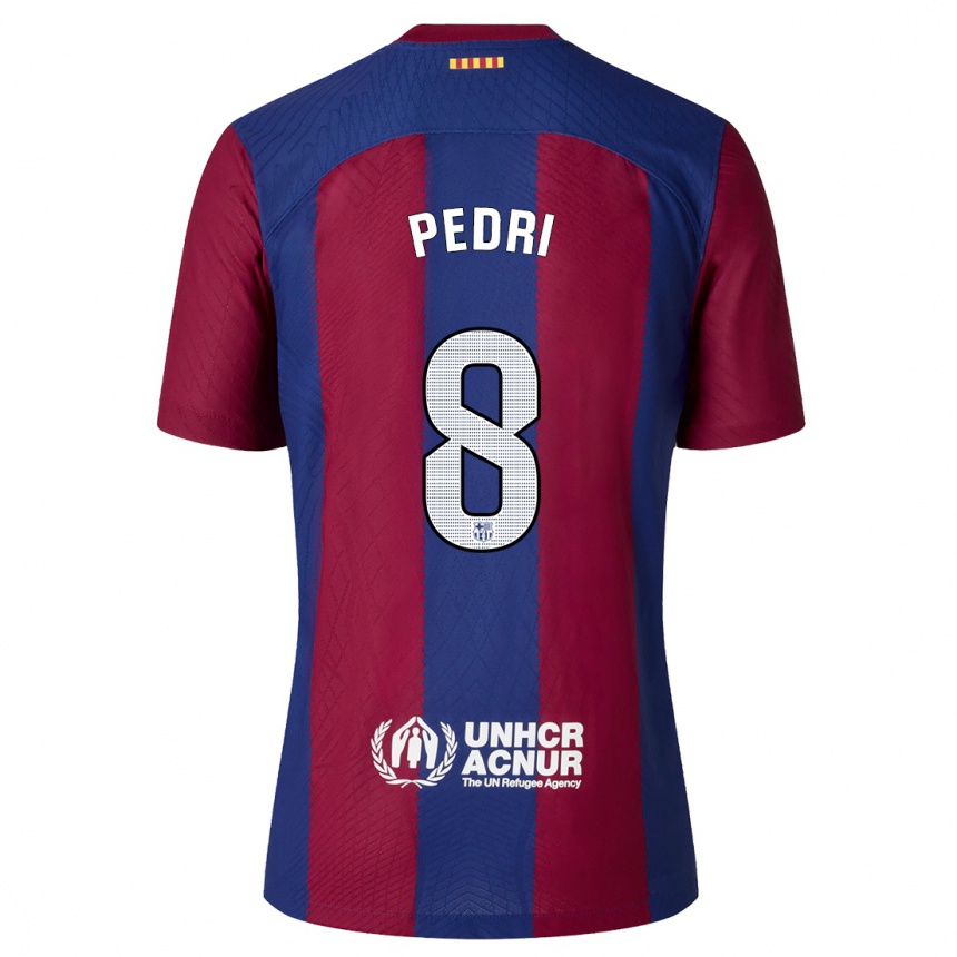レディースフットボールペドロ・ゴンサレス・ロペス#8赤青ホームシャツ2023/24ジャージーユニフォーム