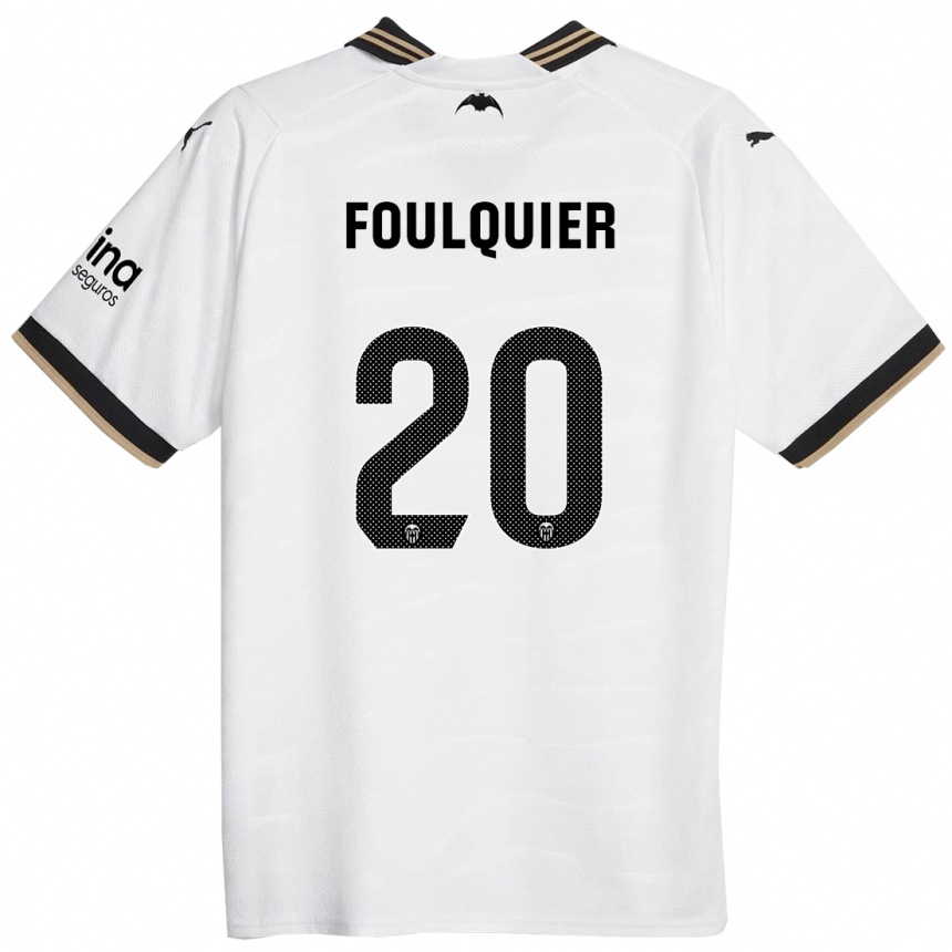 レディースフットボールディミトリ・フルキエ#20白ホームシャツ2023/24ジャージーユニフォーム