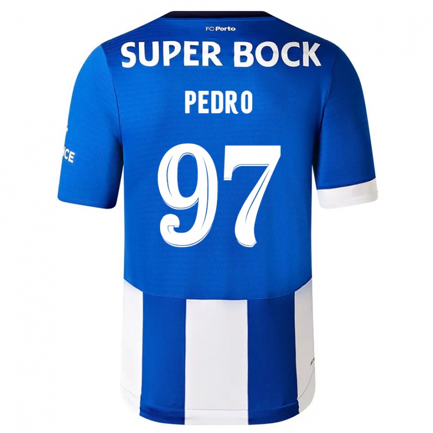 レディースフットボールゼ・ペドロ#97ブルーホワイトホームシャツ2023/24ジャージーユニフォーム
