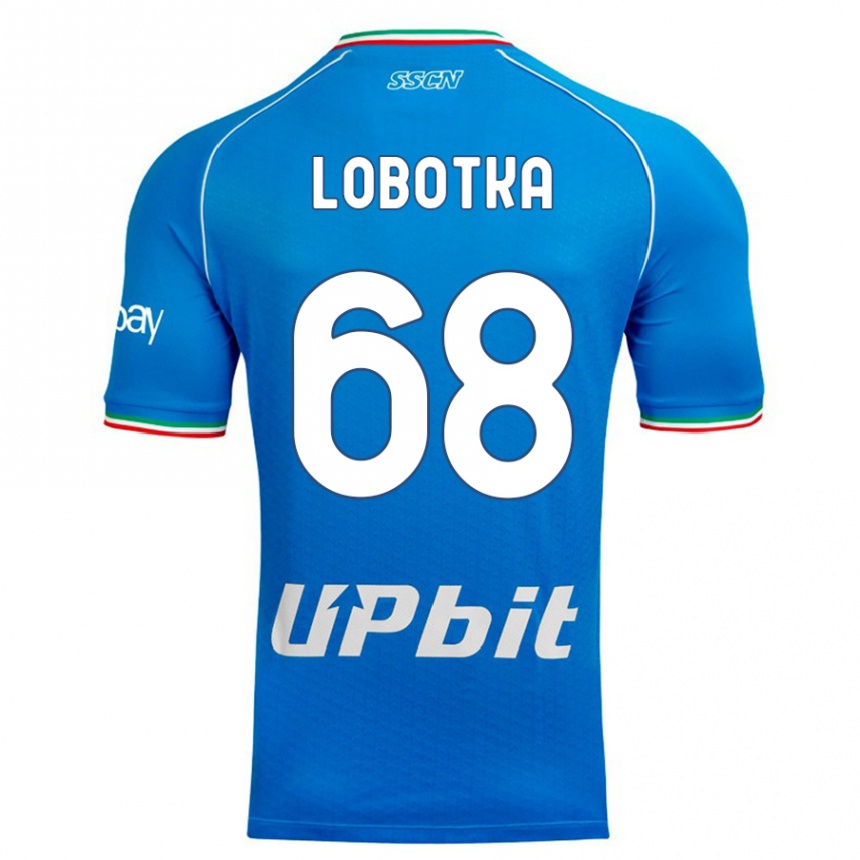 レディースフットボールスタニスラフ・ロボツカ#68空色ホームシャツ2023/24ジャージーユニフォーム
