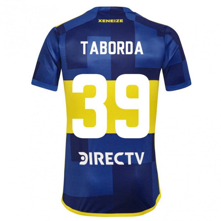 レディースフットボールビセンテ・タボルダ#39濃い青 黄色ホームシャツ2023/24ジャージーユニフォーム