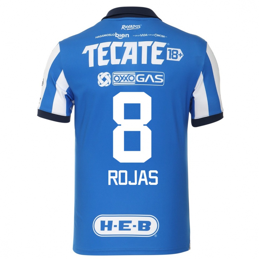 レディースフットボールジョアオ・ロハス#8ブルーホワイトホームシャツ2023/24ジャージーユニフォーム