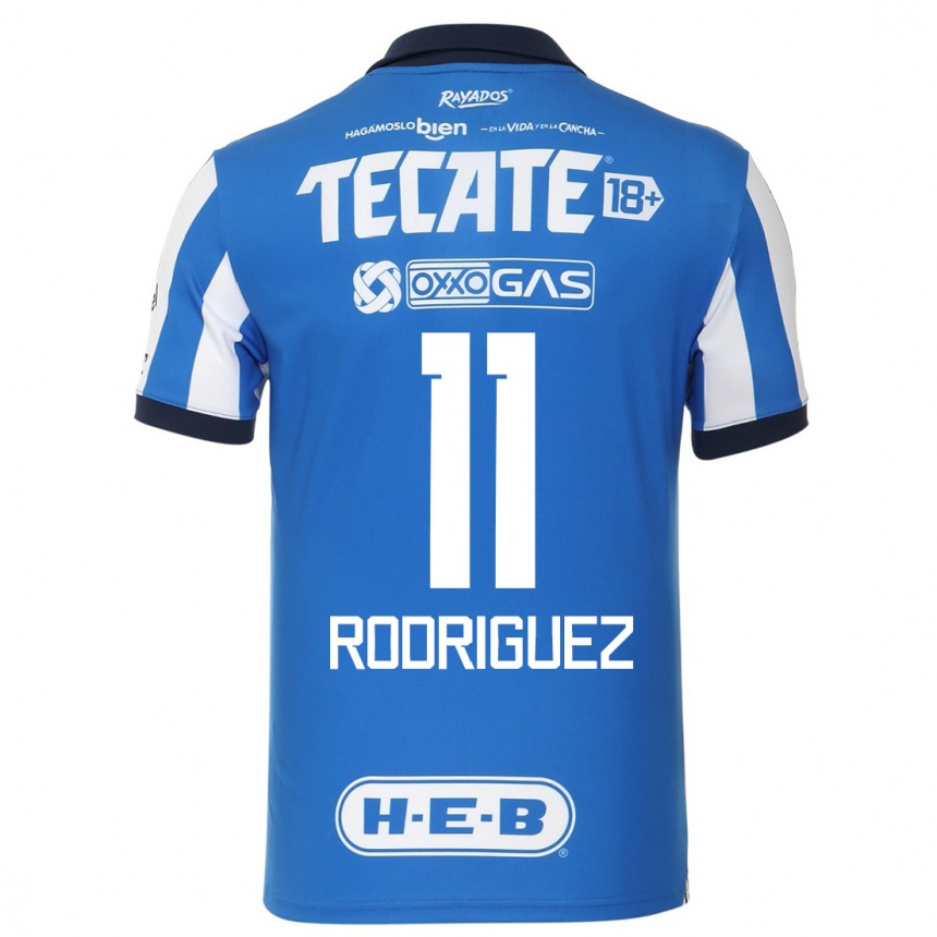 レディースフットボールリゼット・ロドリゲス#11ブルーホワイトホームシャツ2023/24ジャージーユニフォーム