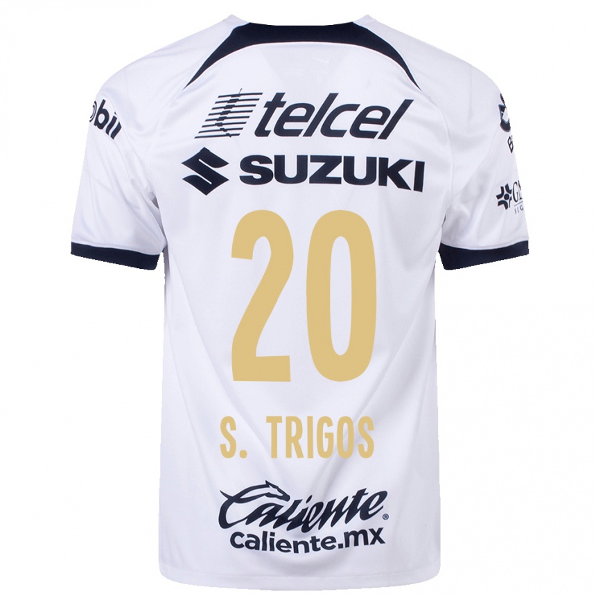 レディースフットボールサンティアゴ・トリゴス#20白ホームシャツ2023/24ジャージーユニフォーム