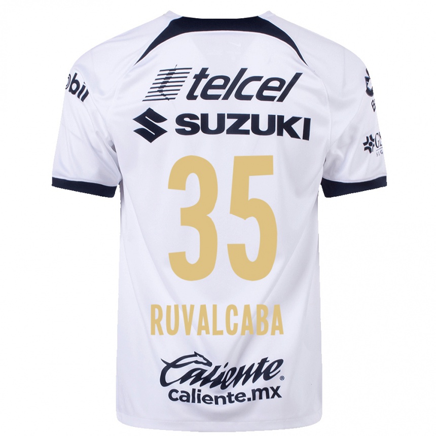 レディースフットボールホルヘ・ルバルカバ#35白ホームシャツ2023/24ジャージーユニフォーム