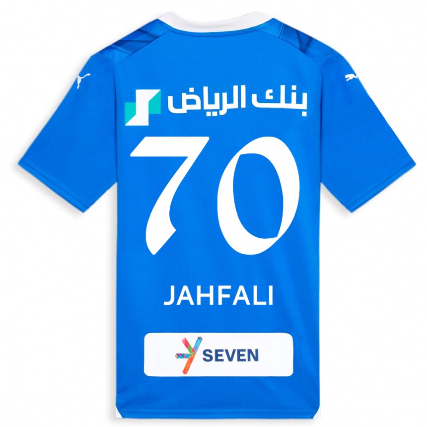 レディースフットボールムハンマド・ジャフファリー#70青ホームシャツ2023/24ジャージーユニフォーム