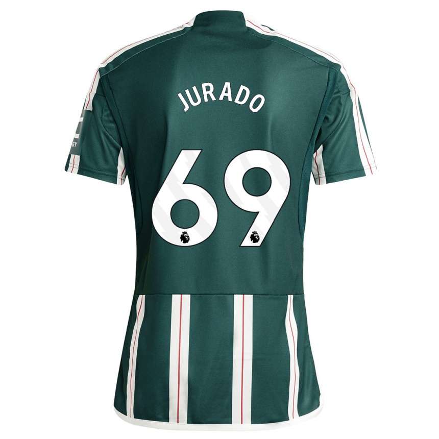レディースフットボールマルク・フラド#69濃い緑色アウェイシャツ2023/24ジャージーユニフォーム