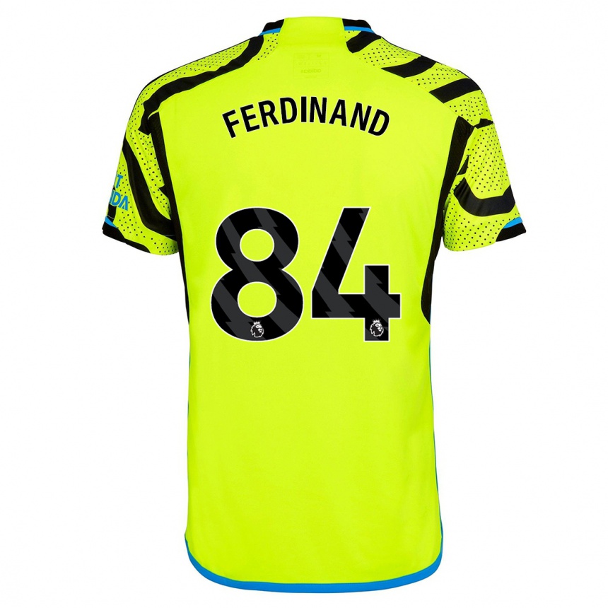レディースフットボールセブ・フェルディナンド#84黄色アウェイシャツ2023/24ジャージーユニフォーム