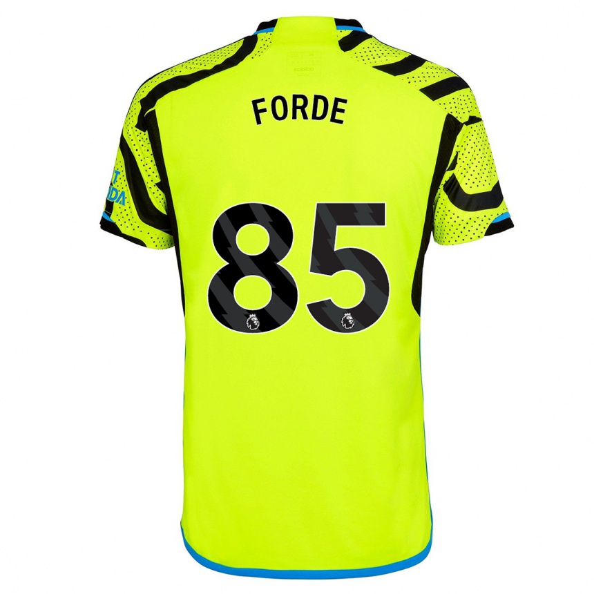 レディースフットボールロマリ・フォルデ#85黄色アウェイシャツ2023/24ジャージーユニフォーム