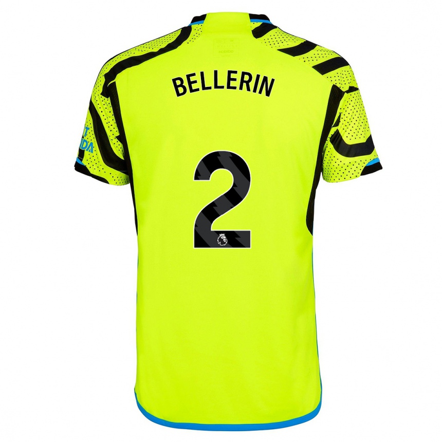 レディースフットボールエクトル・ベジェリン#2黄色アウェイシャツ2023/24ジャージーユニフォーム