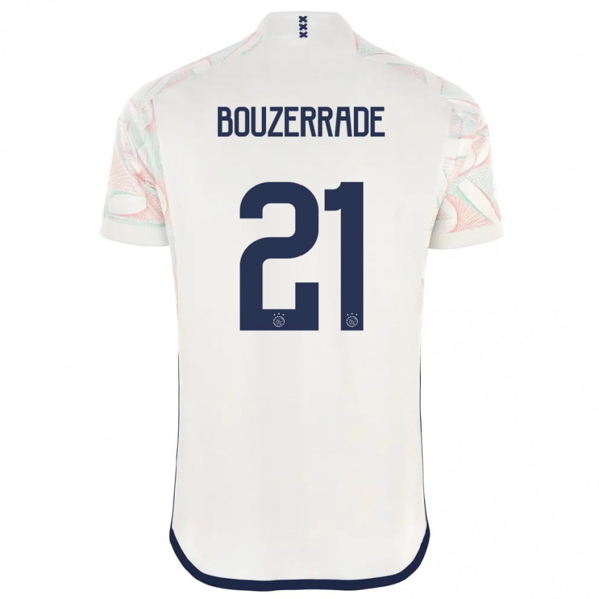 レディースフットボールザイナ・ブゼラード#21白アウェイシャツ2023/24ジャージーユニフォーム