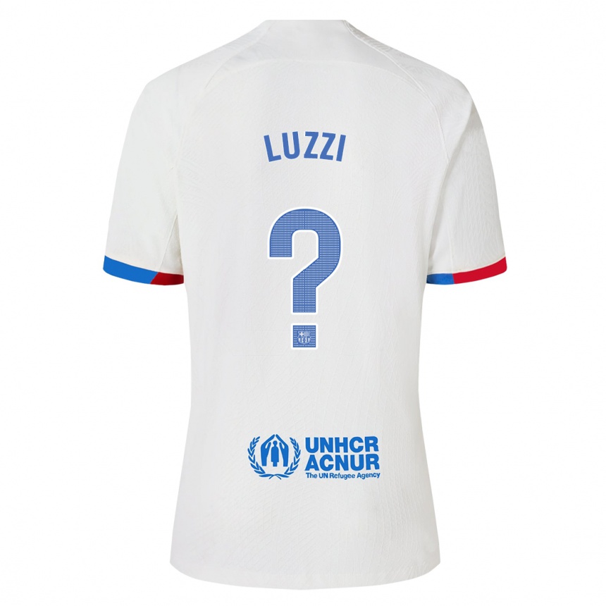 レディースフットボールファビアン・ルッツィ#0白アウェイシャツ2023/24ジャージーユニフォーム