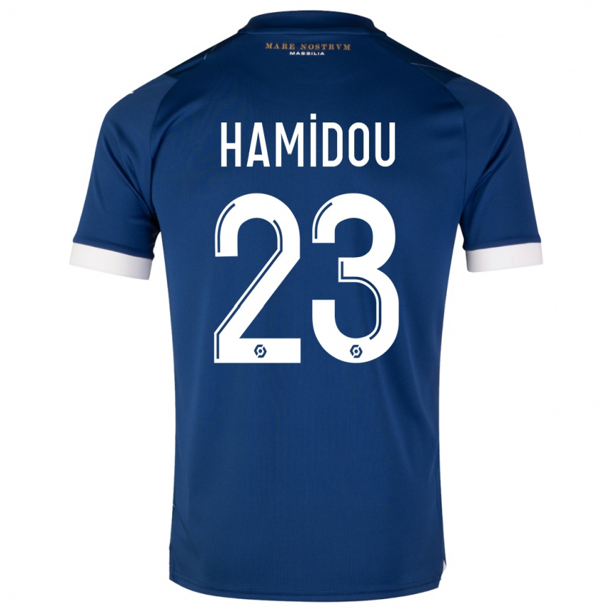 レディースフットボールジャミラ・ハミドゥ#23濃紺アウェイシャツ2023/24ジャージーユニフォーム