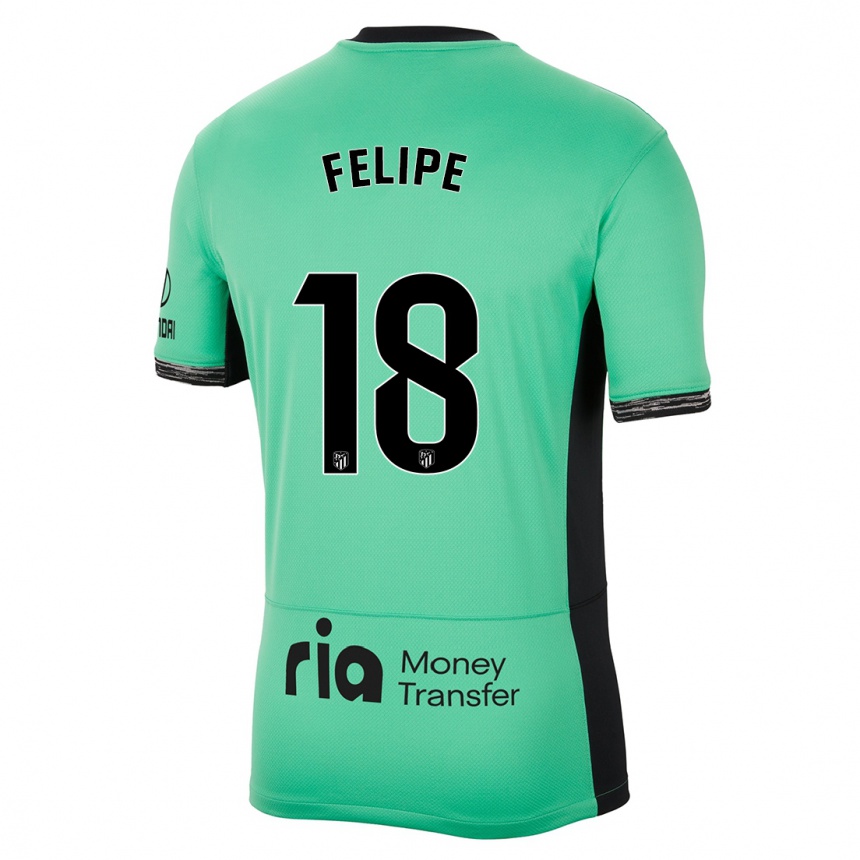 レディースフットボールフェリペ#18スプリンググリーンサードユニフォームシャツ2023/24ジャージーユニフォーム