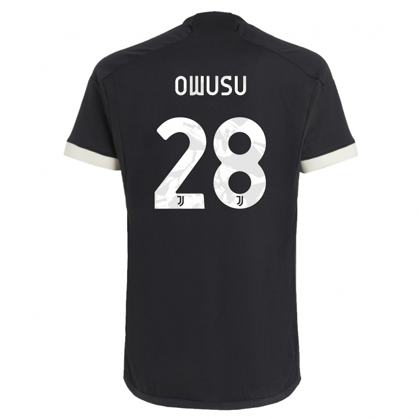 レディースフットボールアウグスト・オウス#28黒サードユニフォームシャツ2023/24ジャージーユニフォーム