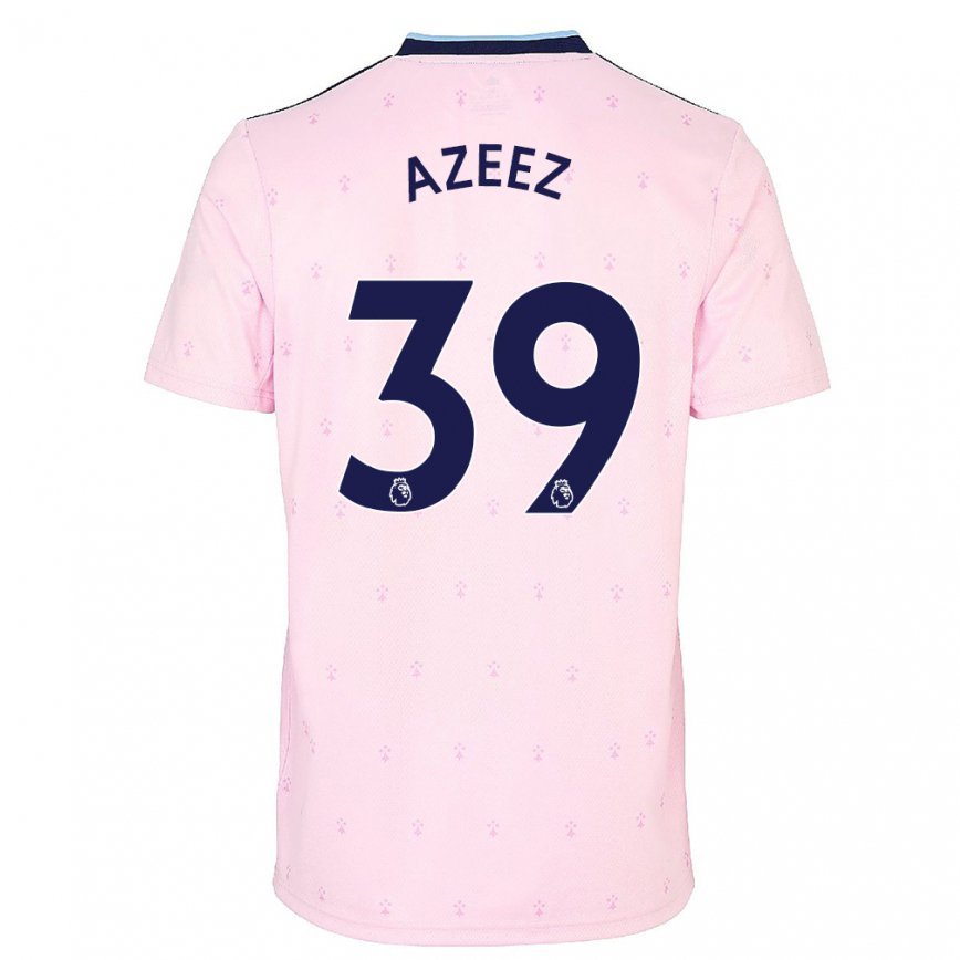 キッズフットボールミゲル・アゼース#39ピンク ネイビー ブルーサードユニフォームシャツ2022/23ジャージーユニフォーム