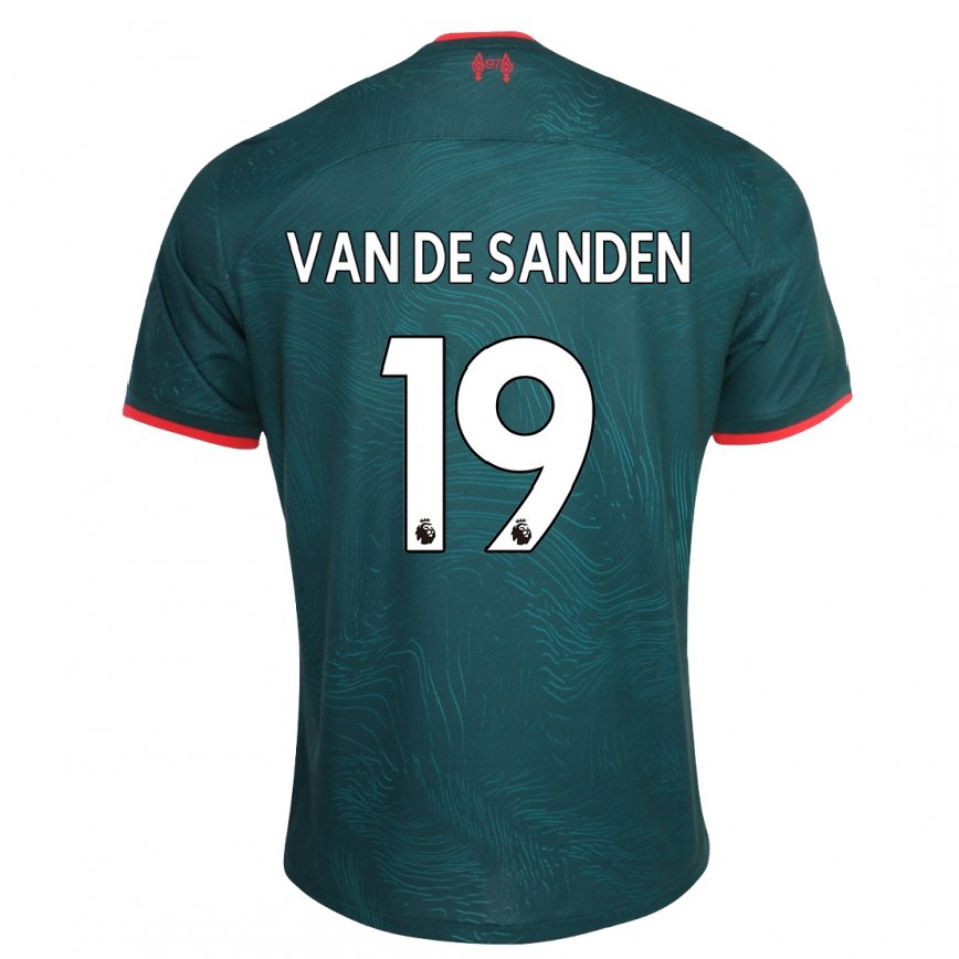 メンズフットボールシャニセ・ファンデサンデン#19濃い緑色サードユニフォームシャツ2022/23ジャージーユニフォーム