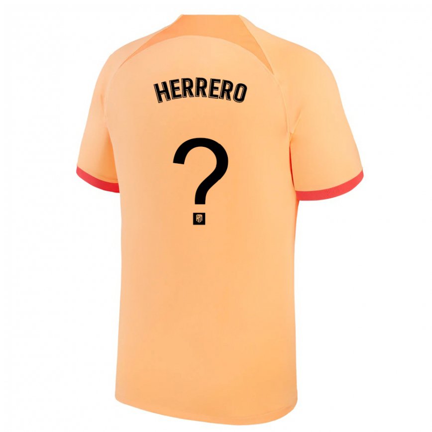 メンズフットボールアレックス・エレーロ#0ライトオレンジサードユニフォームシャツ2022/23ジャージーユニフォーム