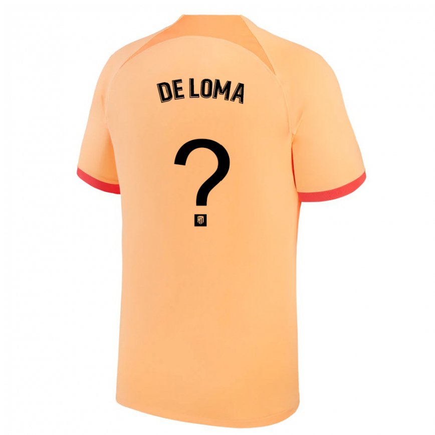 メンズフットボールマルコス・デ・ロマ#0ライトオレンジサードユニフォームシャツ2022/23ジャージーユニフォーム