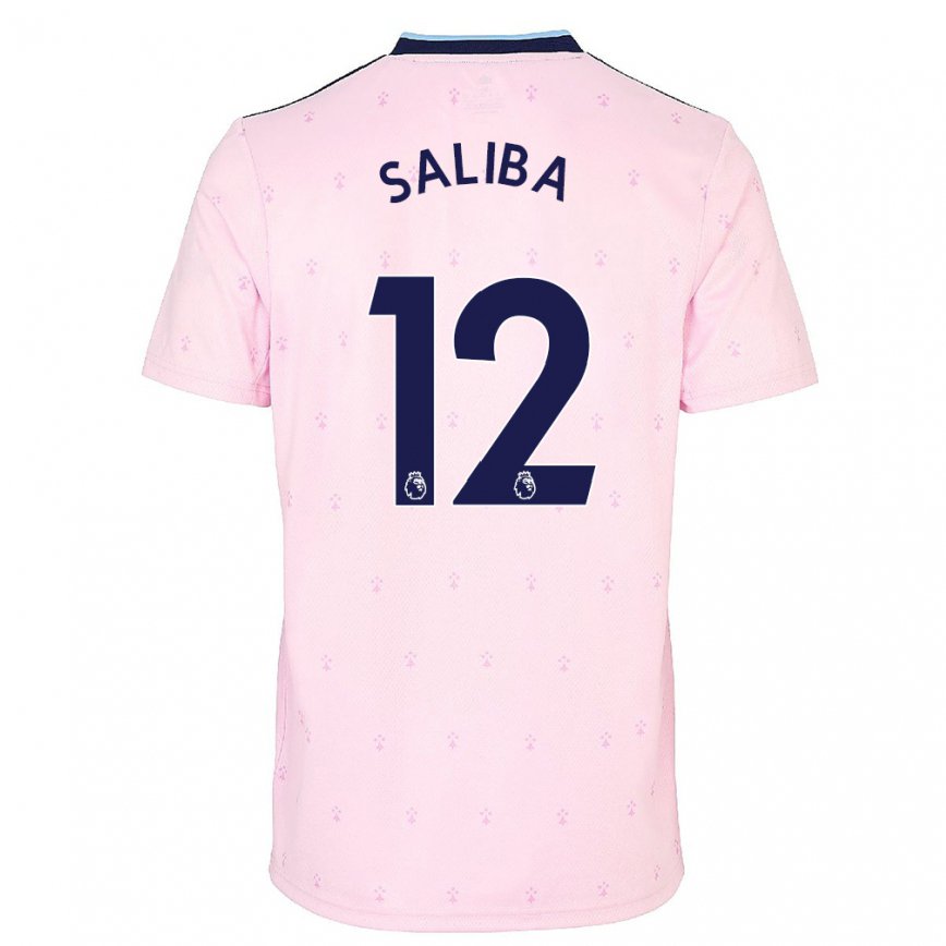 メンズフットボールウィリアン・サリバ#12ピンク ネイビー ブルーサードユニフォームシャツ2022/23ジャージーユニフォーム