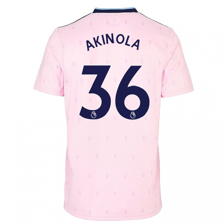 メンズフットボールティム・アキノラ#36ピンク ネイビー ブルーサードユニフォームシャツ2022/23ジャージーユニフォーム