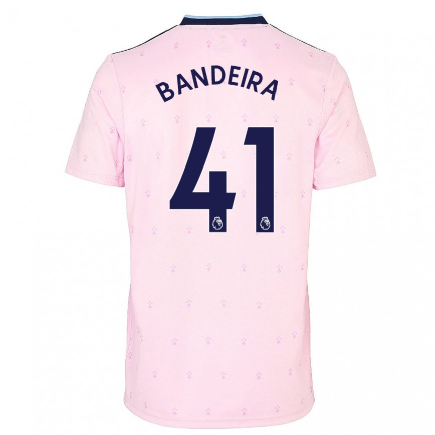 メンズフットボールマウロ・バンデイラ#41ピンク ネイビー ブルーサードユニフォームシャツ2022/23ジャージーユニフォーム