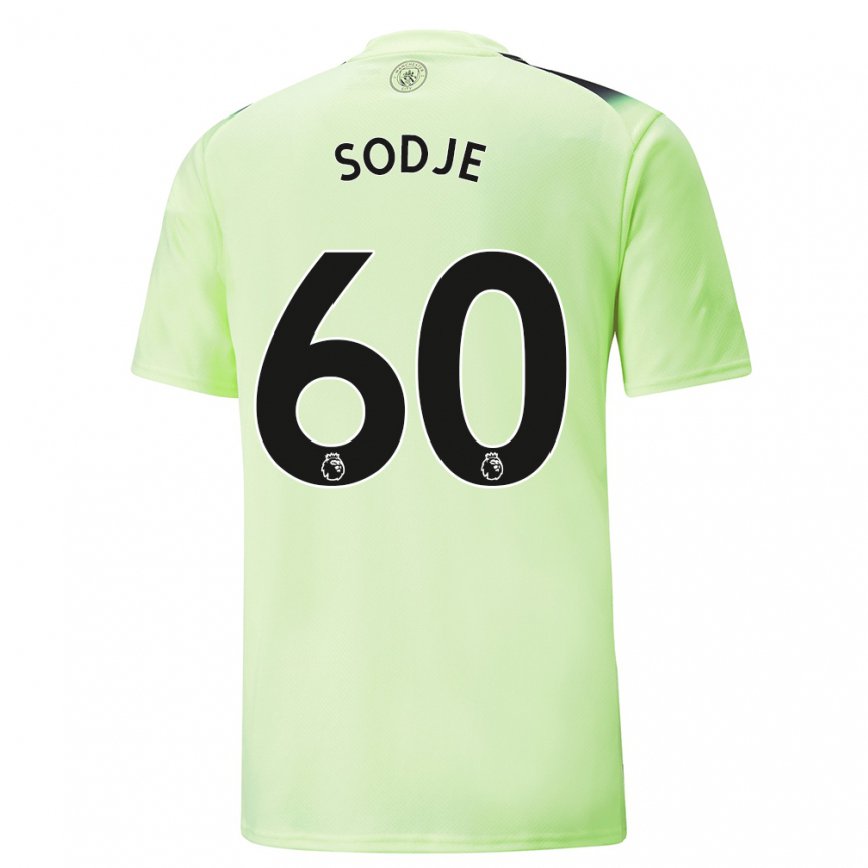 メンズフットボールタイ・ソジェ#60グリーン ダークグレーサードユニフォームシャツ2022/23ジャージーユニフォーム