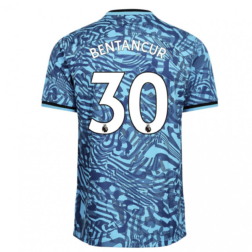 メンズフットボールロドリゴ・ベンタンクール#30ブルーダークブルーサードユニフォームシャツ2022/23ジャージーユニフォーム
