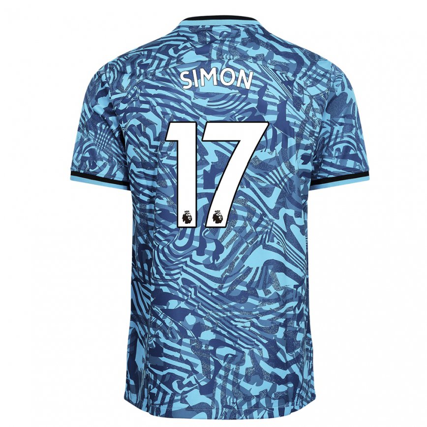 メンズフットボールキア・サイモン#17ブルーダークブルーサードユニフォームシャツ2022/23ジャージーユニフォーム