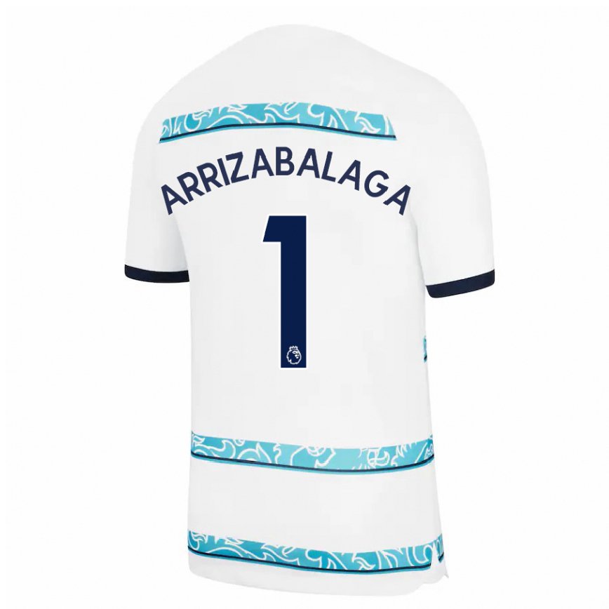 レディースフットボールケパ・アリサバラガ#1ホワイトライトブルーサードユニフォームシャツ2022/23ジャージーユニフォーム