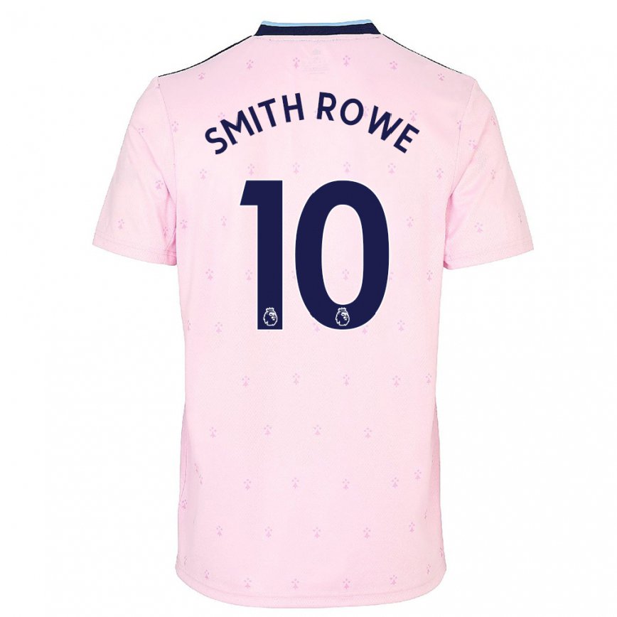 レディースフットボールエミール・スミス=ロウ#10ピンク ネイビー ブルーサードユニフォームシャツ2022/23ジャージーユニフォーム