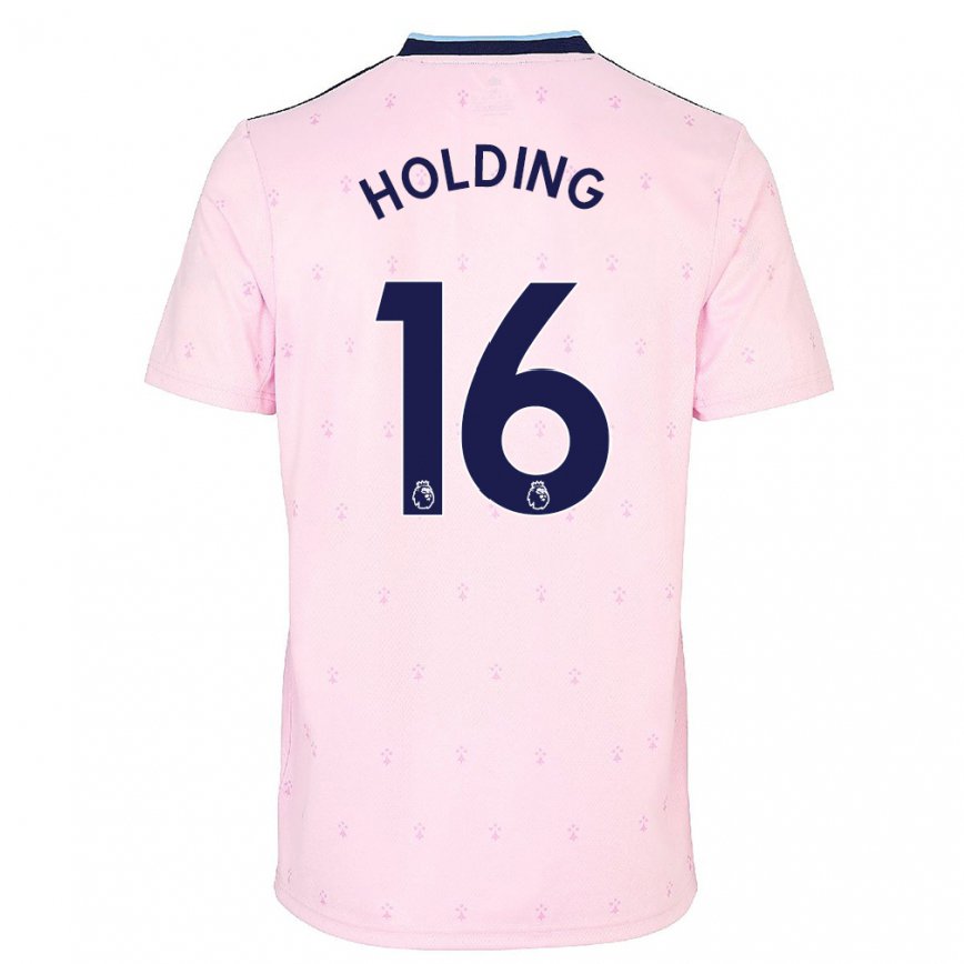 レディースフットボールロブ・ホールディング#16ピンク ネイビー ブルーサードユニフォームシャツ2022/23ジャージーユニフォーム
