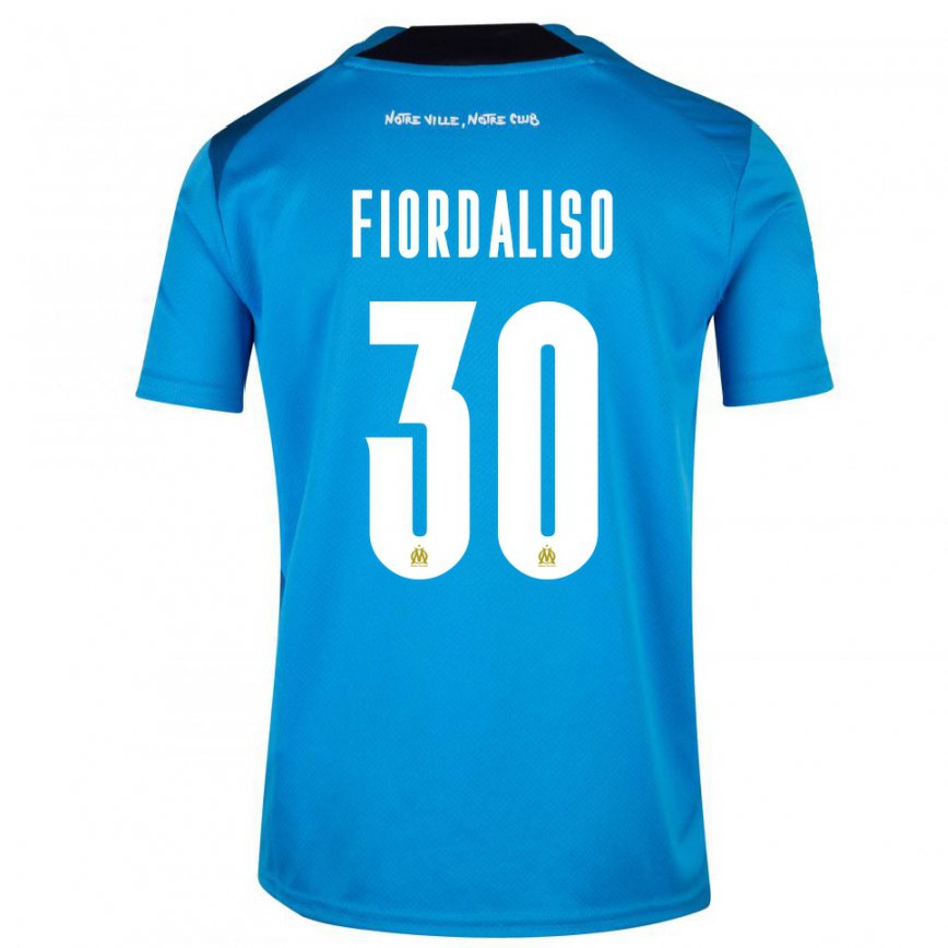 レディースフットボールテルマ・フィオルダリソ#30ダークブルーホワイトサードユニフォームシャツ2022/23ジャージーユニフォーム